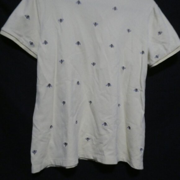 CROFT & BARROW | large | Yellow Polo Short Sleeve With Embroidered Bees All Over - Picture 13 of 16